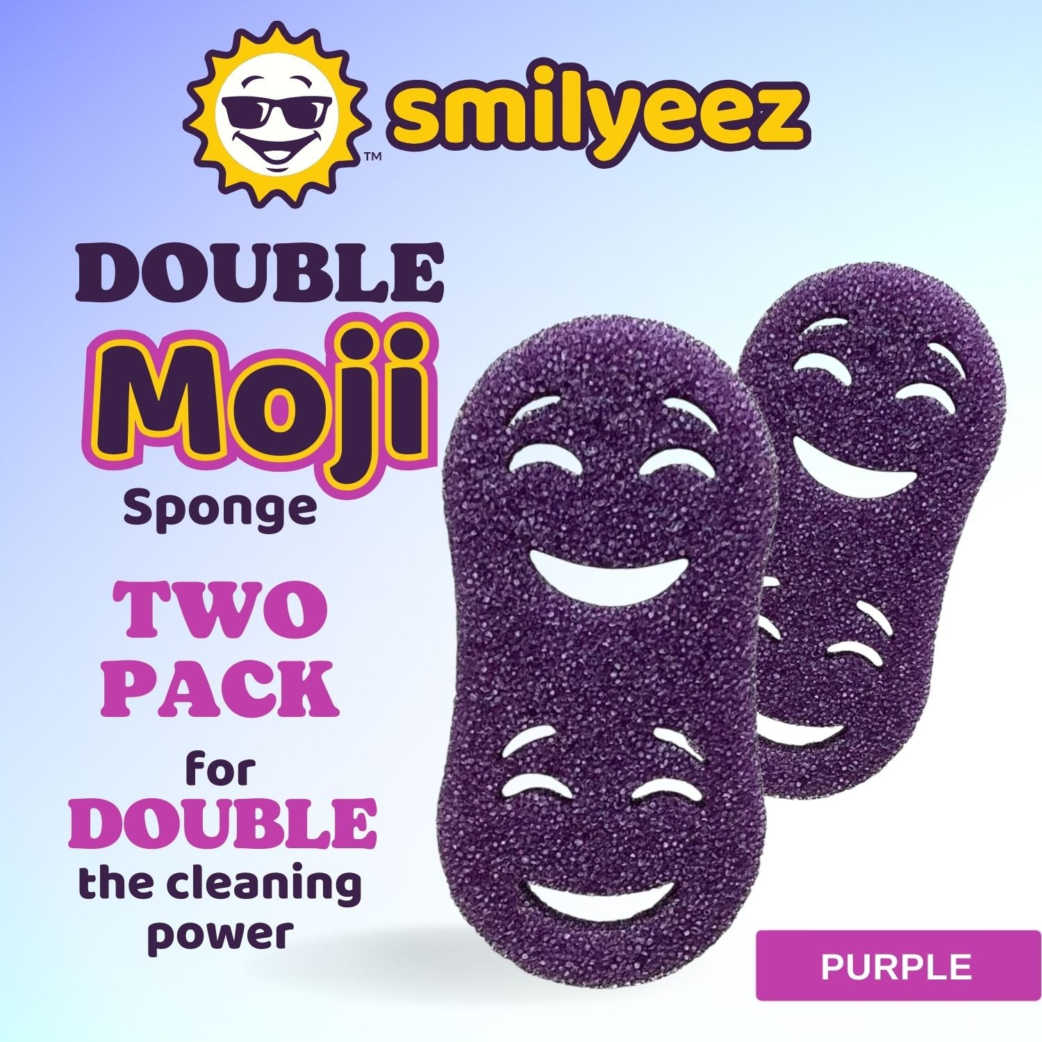 Double Scrub Moji Purple Infographic