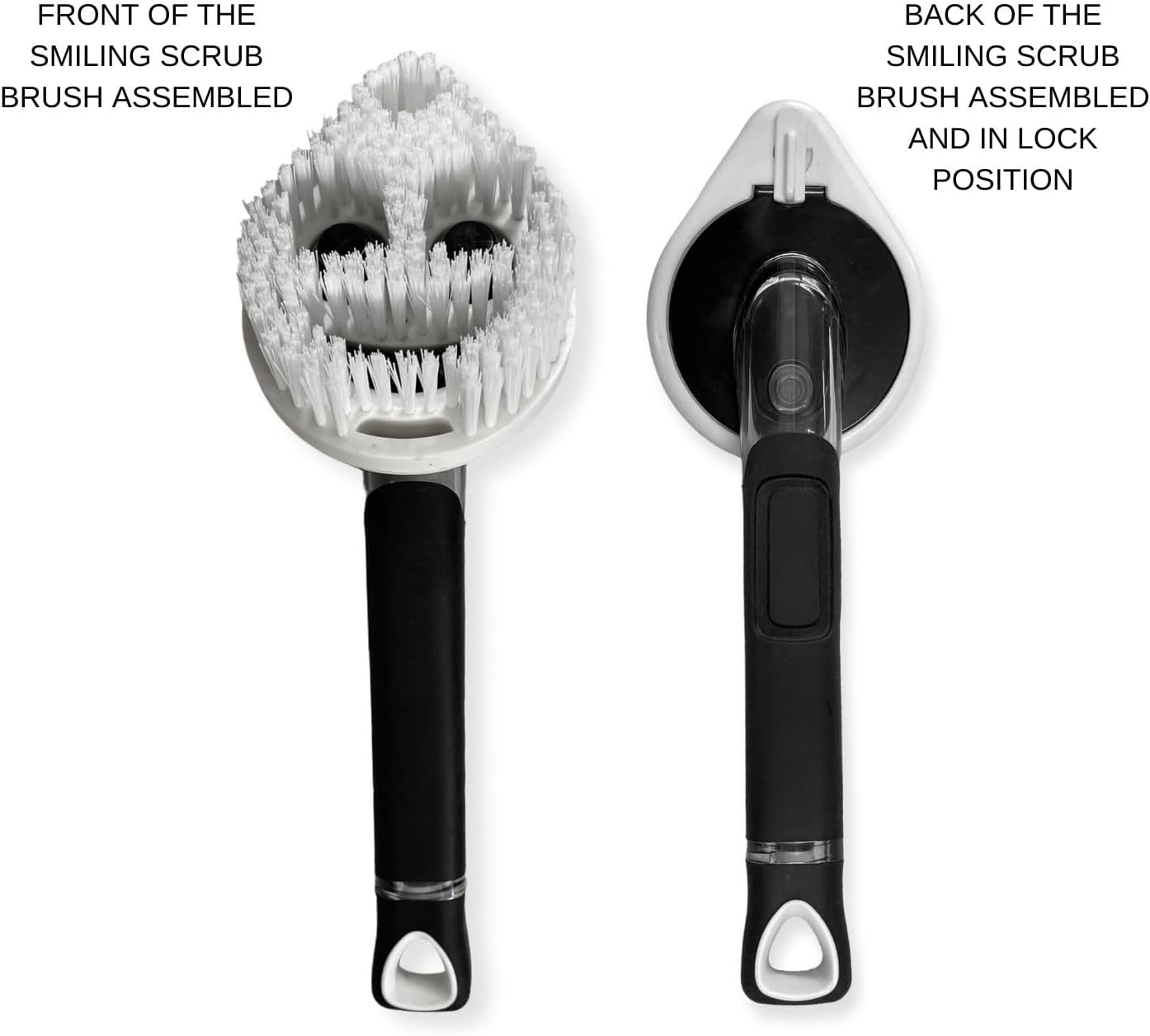 Smiling Handle and Teardrop Shaped Heavy-Duty Scrubber (Combo)