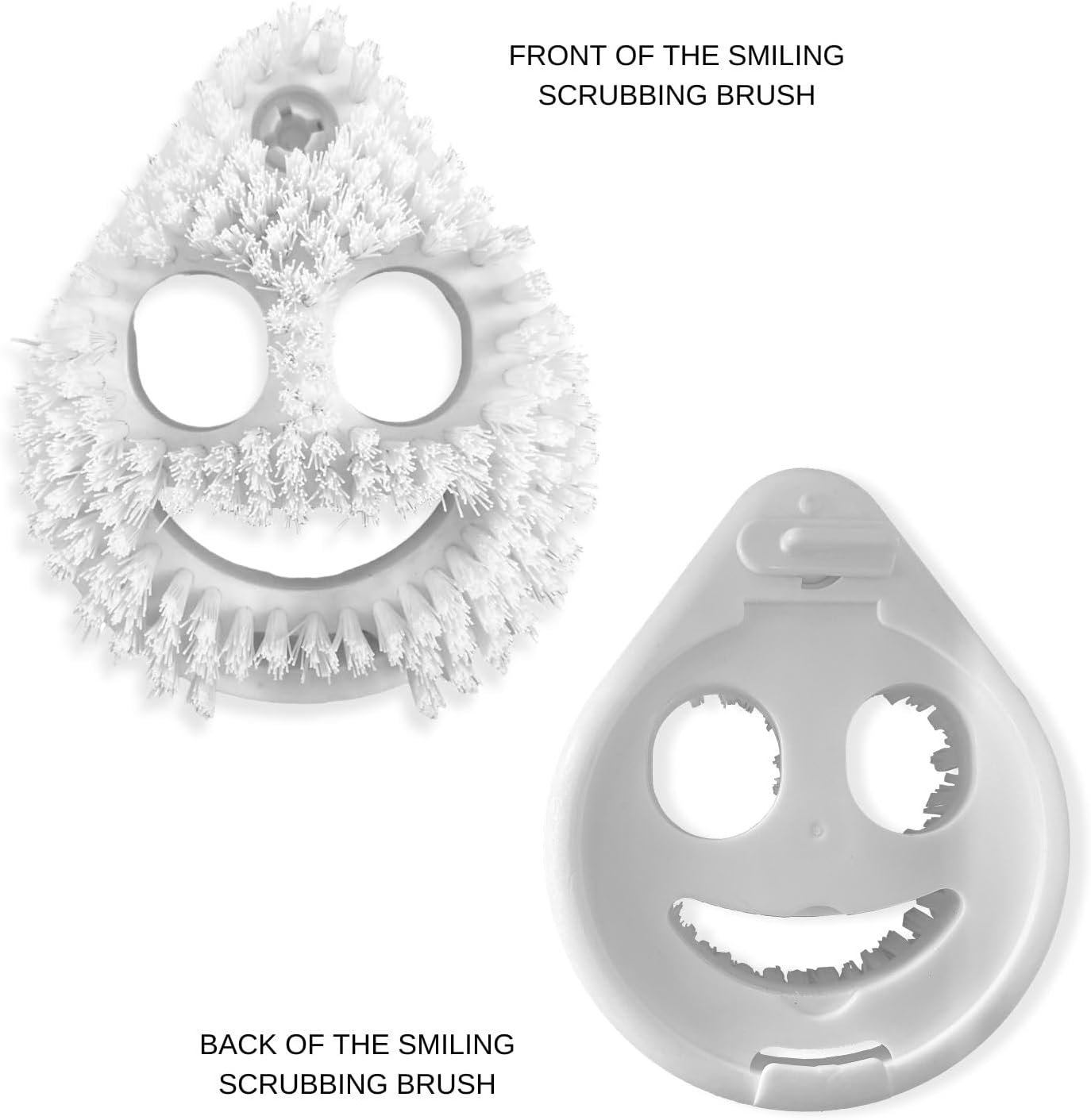 Smiling Handle and Teardrop Shaped Heavy-Duty Scrubber (Combo)