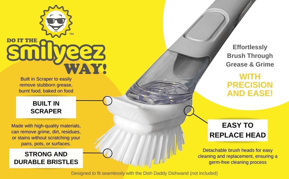 Scrub Daddy Dish Daddy Brush Refills by Smilyeez 8