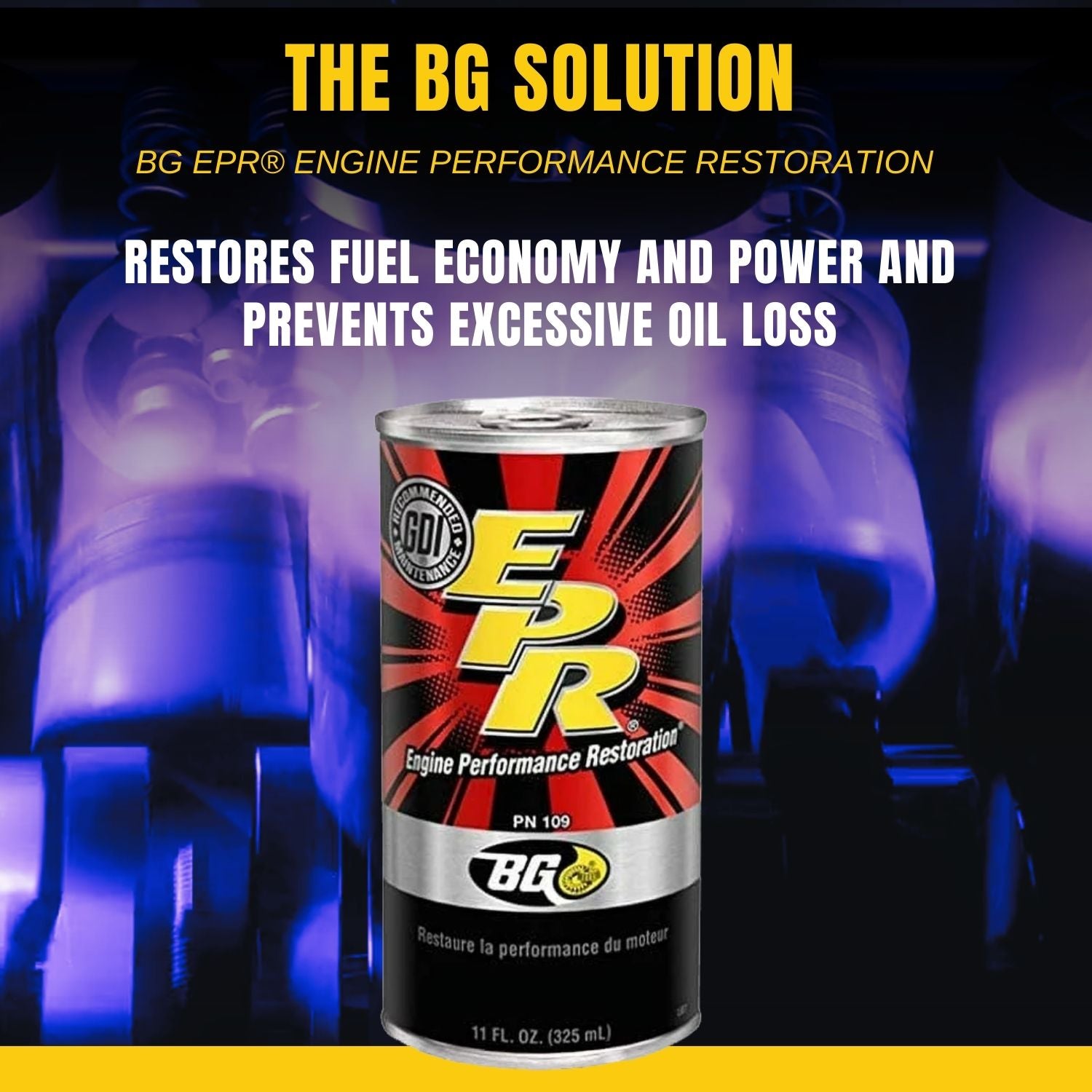 4 cans of BG Engine Performance Restoration 109