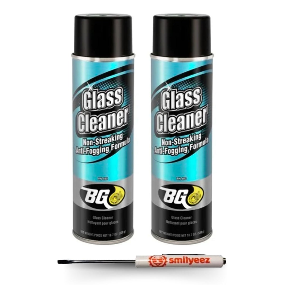 BG Glass Cleaner PN 460 18.7 oz Can With Pocket Screwdriver