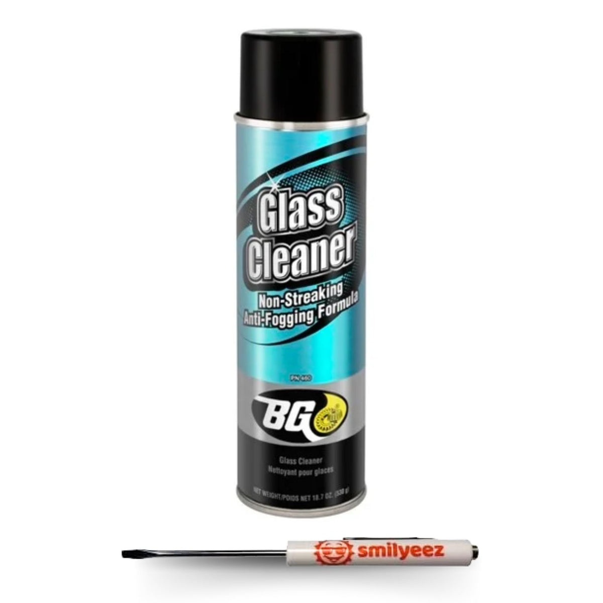 BG Glass Cleaner PN 460 18.7 oz Can With Pocket Screwdriver