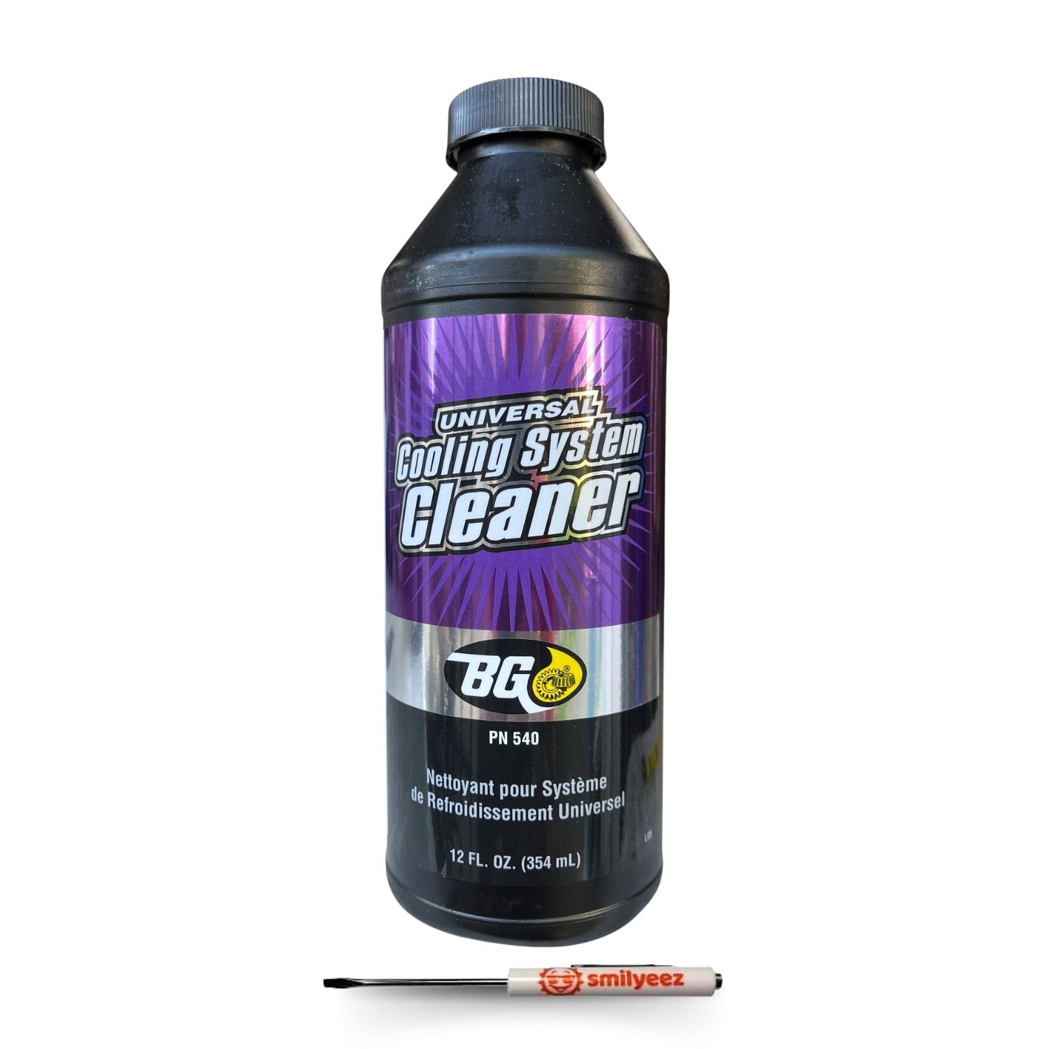 BG Universal Cooling System Cleaner PN 540, 12 oz. with Pocket Screwdriver