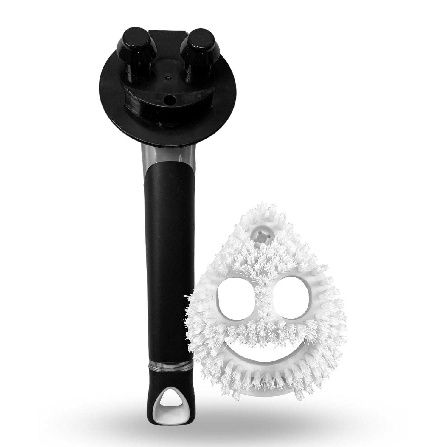 Smiling Handle and Teardrop Shaped Heavy-Duty Scrubber (Combo)