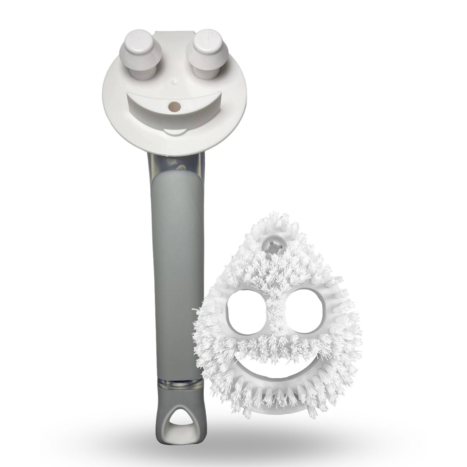 Smiling Handle and Teardrop Shaped Heavy-Duty Scrubber (Combo)