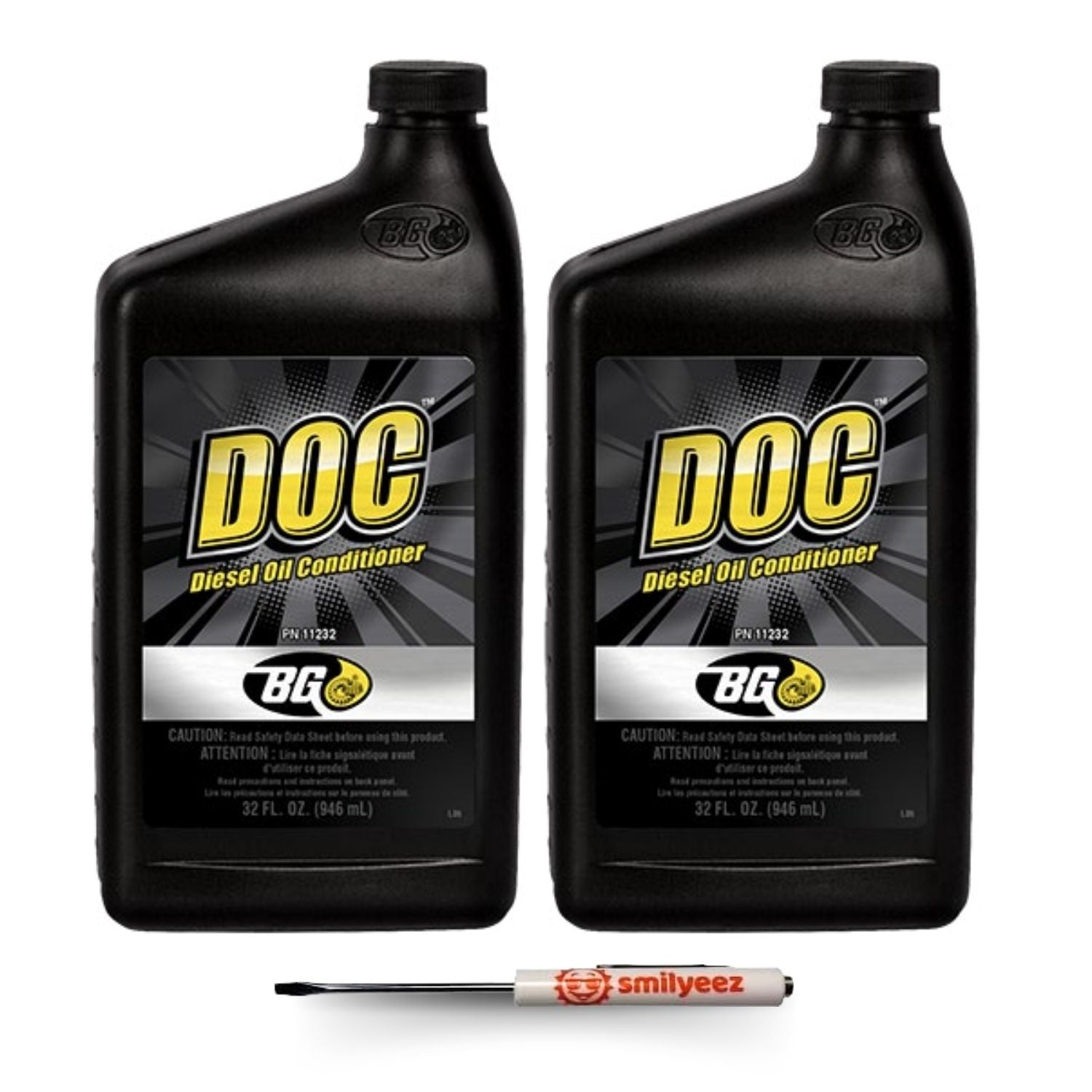 BG DOC Diesel Oil Conditioner, 32 oz. Bottle PN 11232 with a Pocket Screwdriver