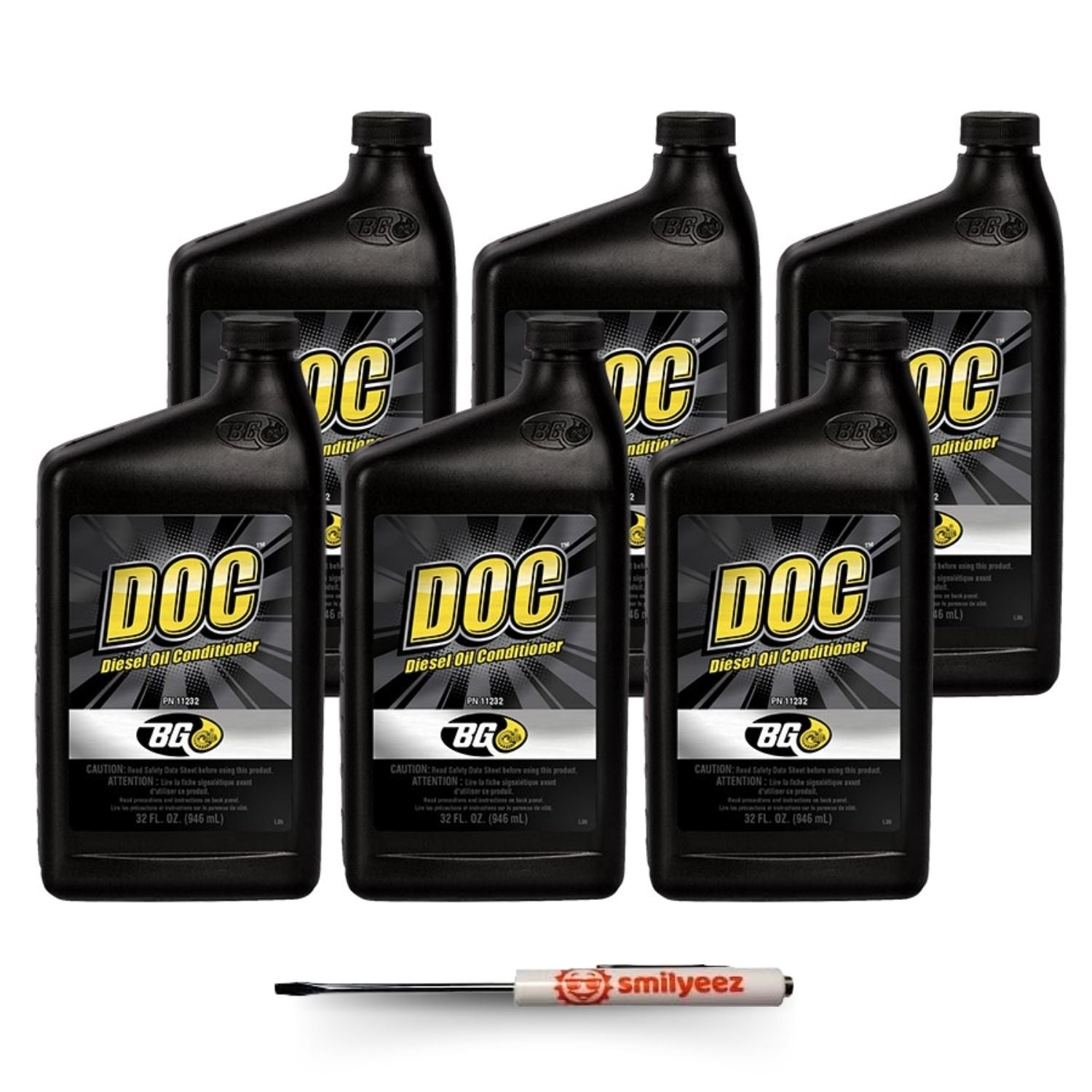 BG DOC Diesel Oil Conditioner, 32 oz. Bottle PN 11232 with a Pocket Screwdriver