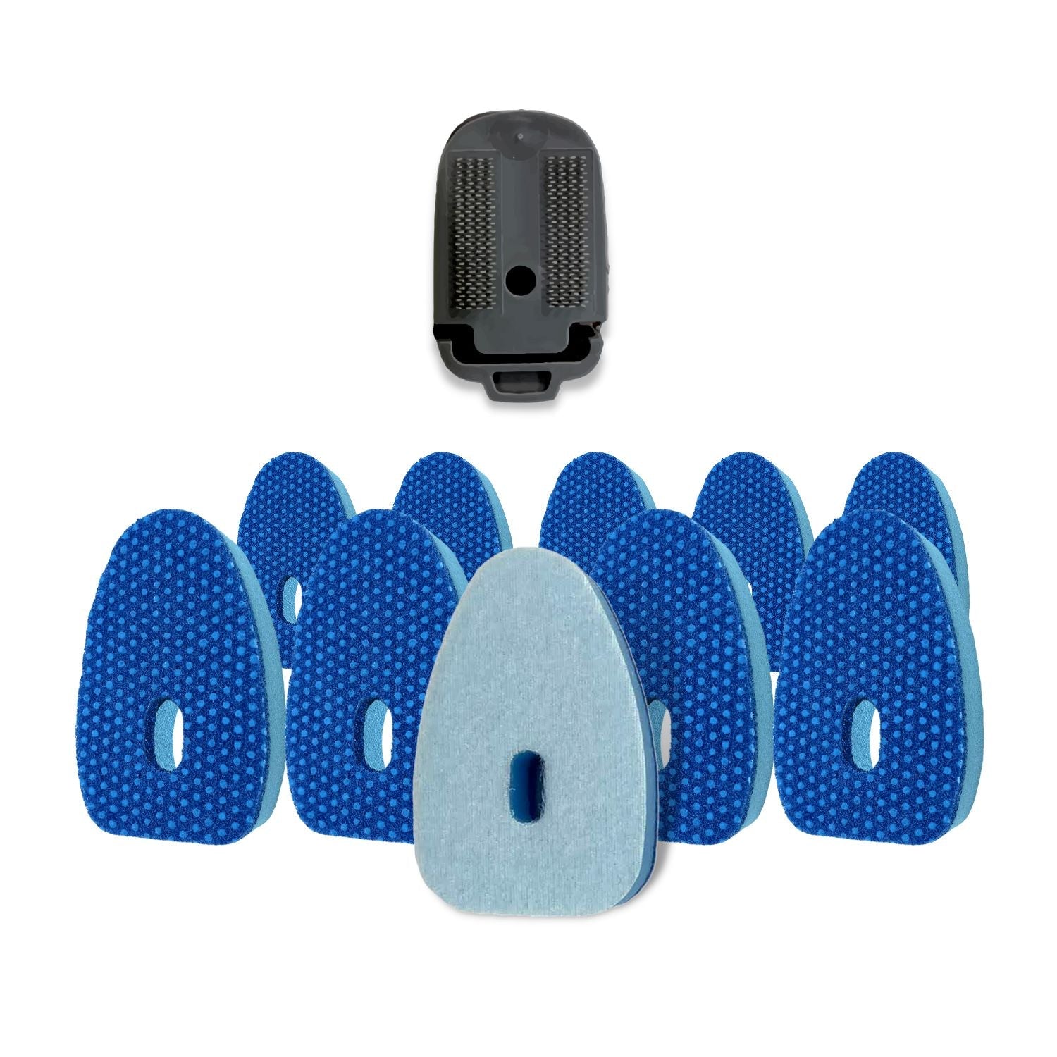 Smilyeez No-Plastic Non-Scratch Blue Dotted Sponge Refill for Scotch-Brite's Dishwand Refill