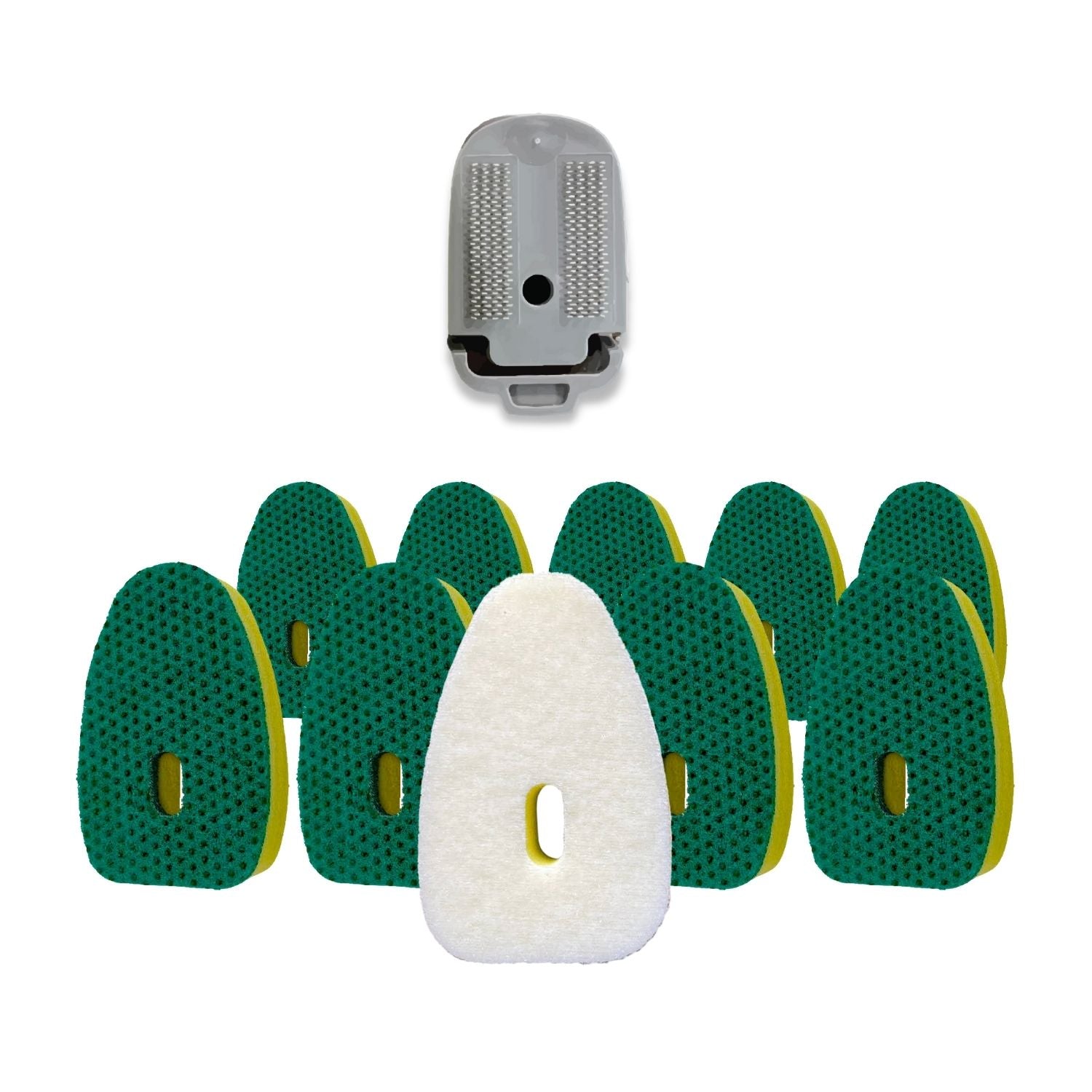 Smilyeez No-Plastic Green Heavy Duty Dotted Sponge Refill for Scotch-Brite's Dishwand