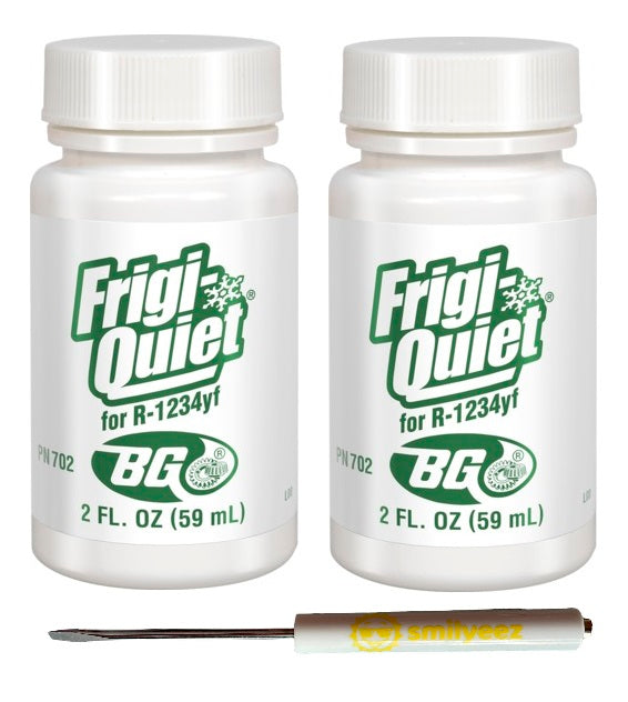 BG Frigi-Quiet for R-1234yf PN 702 2 Ounce Bottle With Pocket Screwdriver