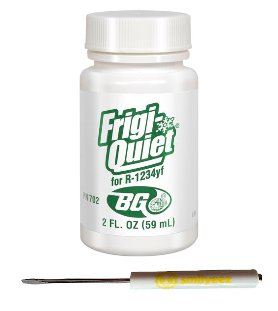 BG Frigi-Quiet for R-1234yf PN 702 2 Ounce Bottle With Pocket Screwdriver