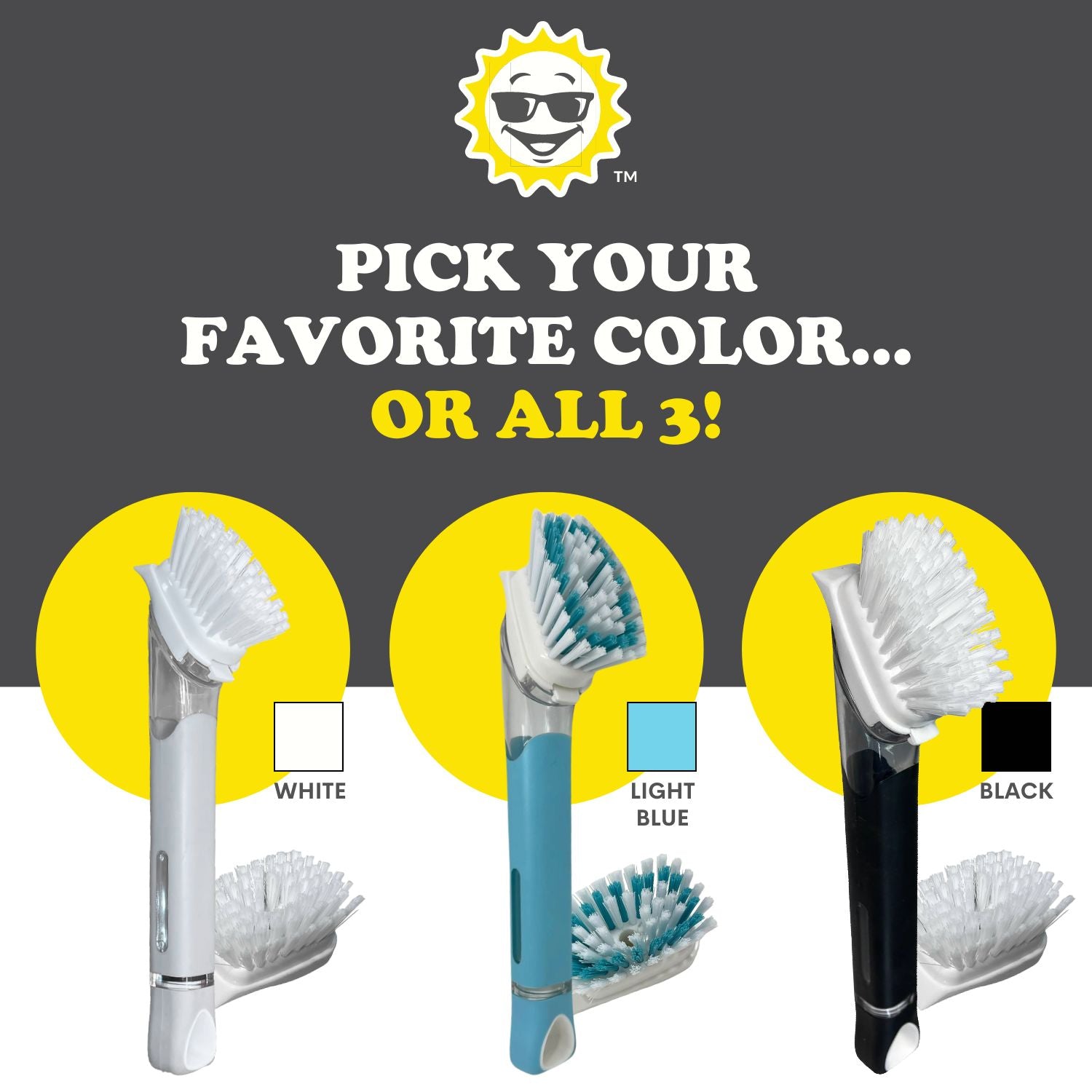 Smilyeez Dishwand with 2 brushes