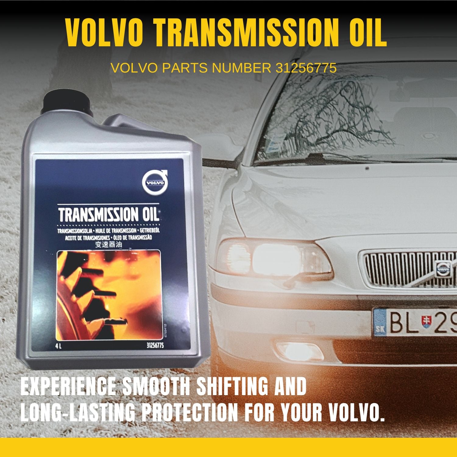 Volvo Transmission Oil PN 31256775-3 with Pocket Screwdriver