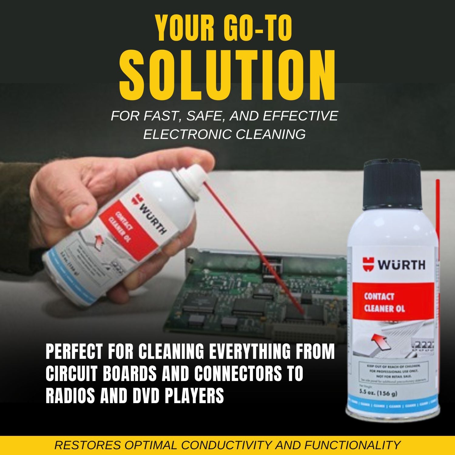 Wurth Contact Cleaner OL (5.5 oz.) With a Pocket Screwdriver