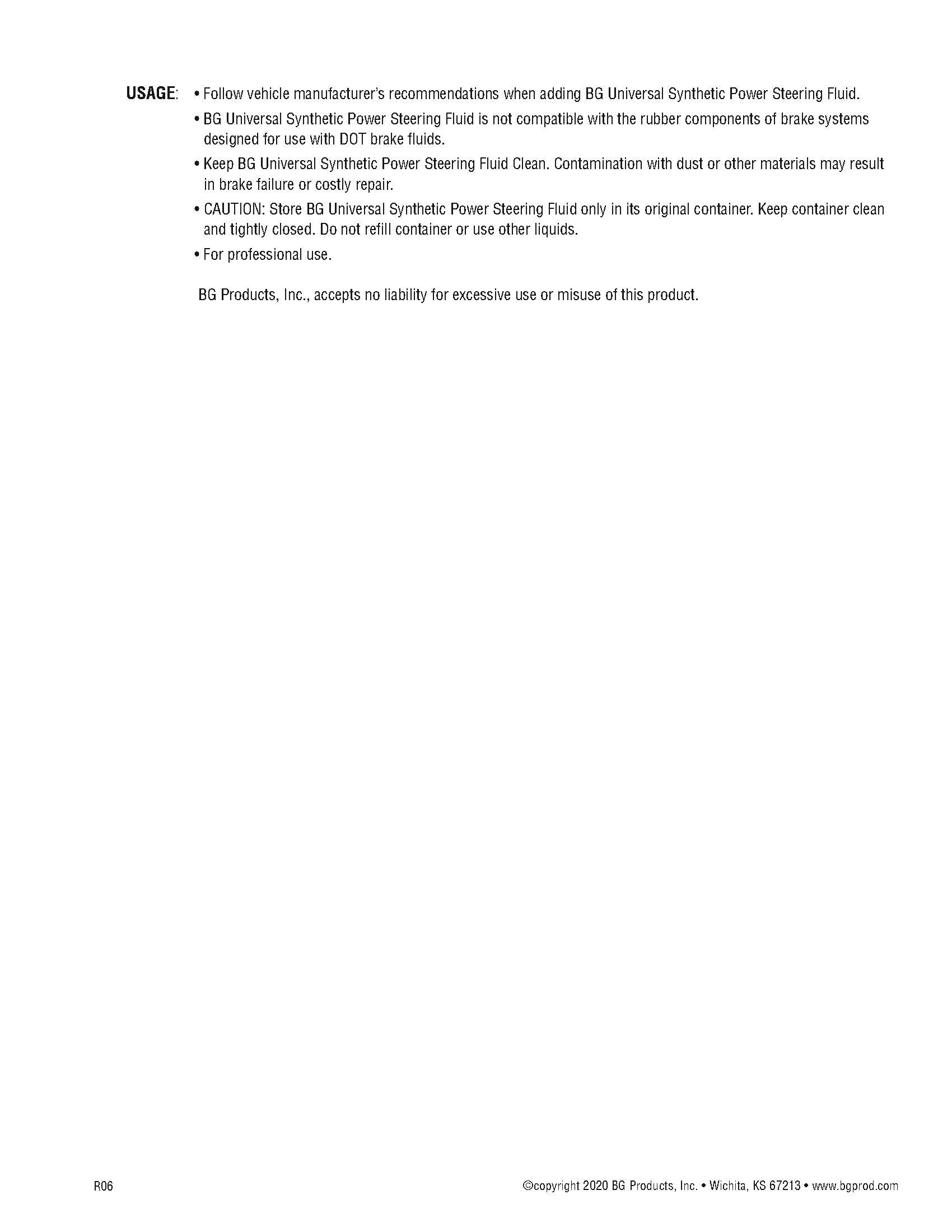 BG K6704 Power Steering Flush Kit Pentosin Based Universal Fluid & Quick Clean