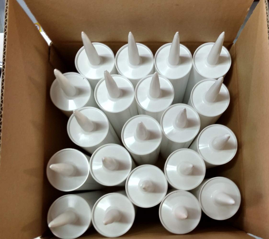 Empty Fillable Plastic Caulk Tube 900 ml. Also Know as 28 oz. 32 oz. Large Size and Quart Size Caulk Tube