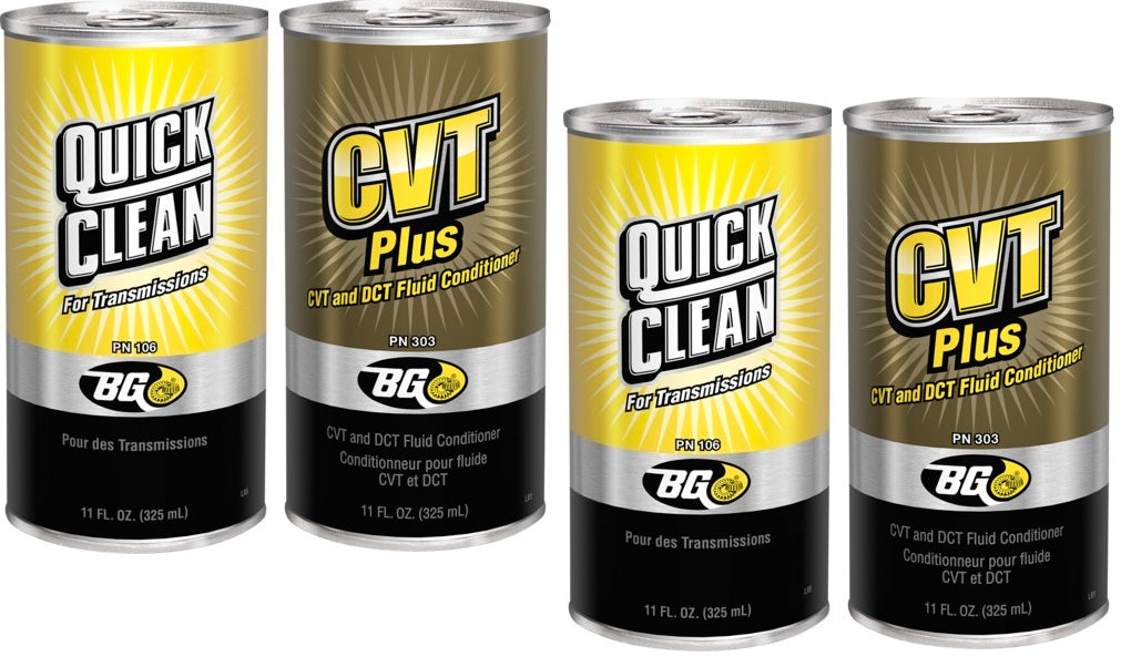 BG K6610 CVT Transmission Quick Clean Flush PN 106 & CVT DCT Plus Fluid Conditioner PN 303