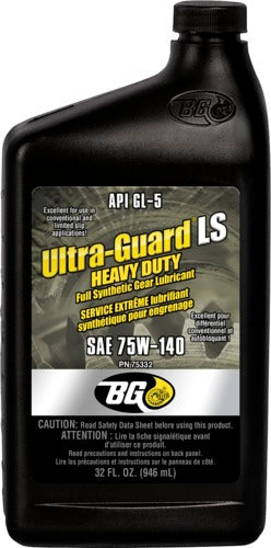 BG Ultra-Guard LS Heavy Duty Gear Lubricant PN 75332 Synthetic SAE 75W-140