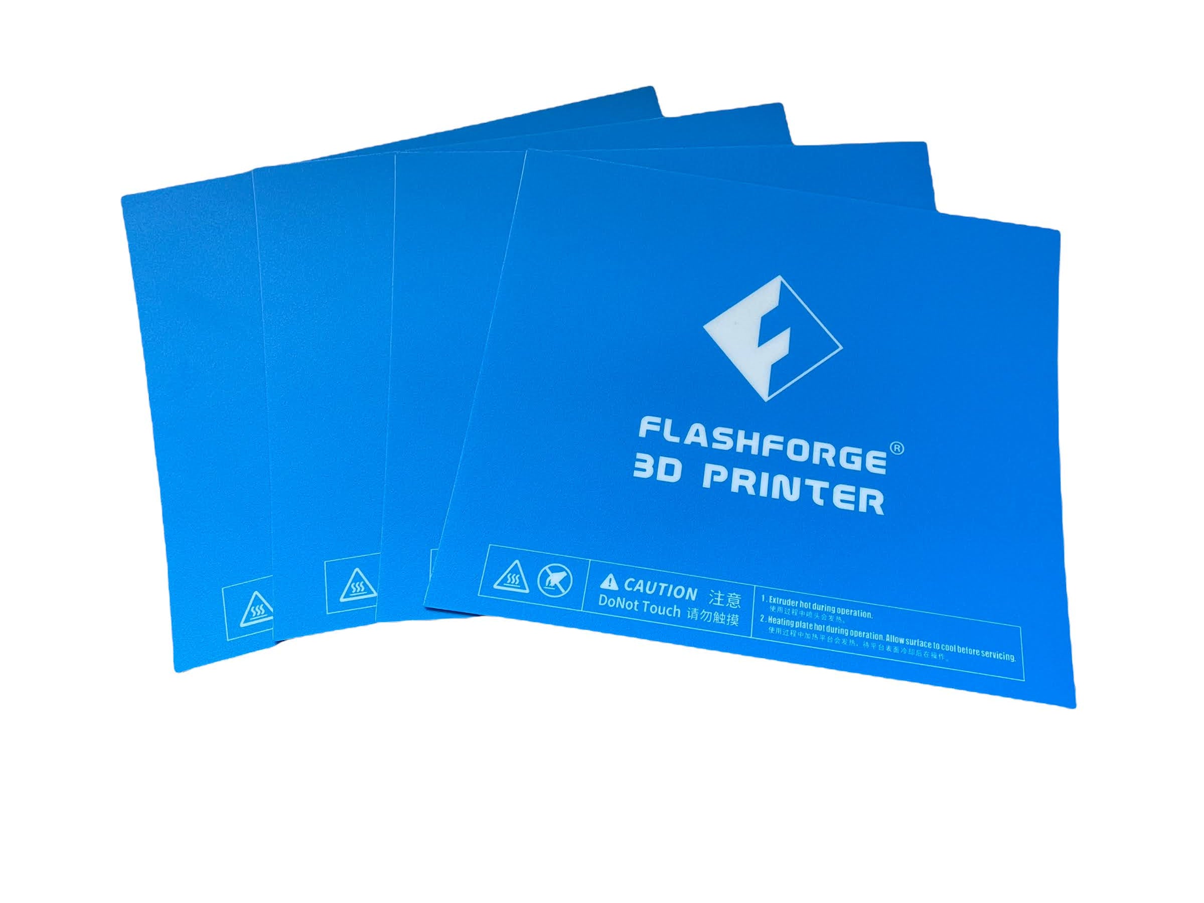 Blue Heated Bed Print Sticker for Build Plate/Surface Flashforge Guider II 2S IIS 3D Printer 305 x 265mm - 4 Pack
