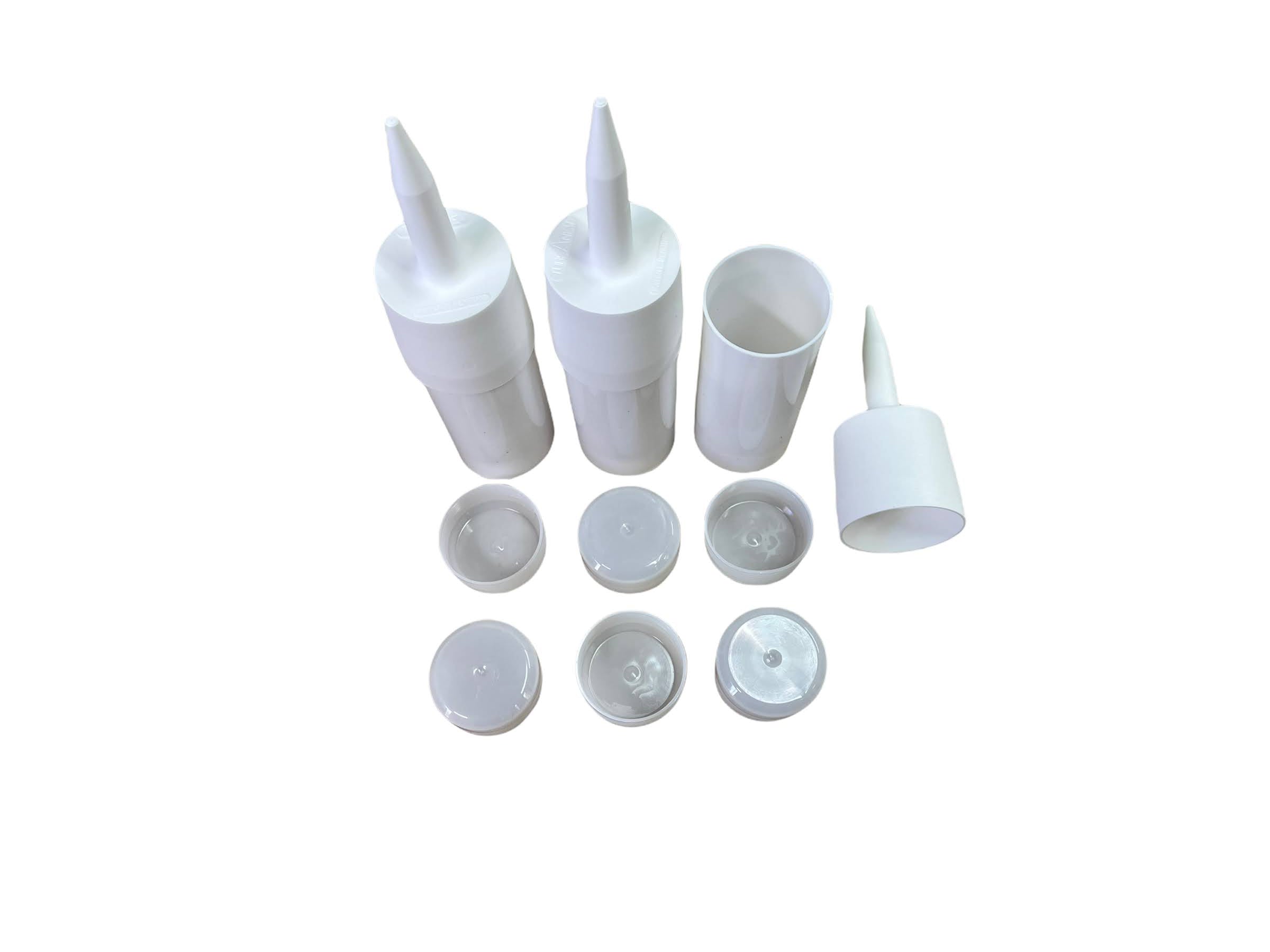 3 Reusable Empty Caulk Tube - Refillable Caulk Cartridge 5 oz.- Made in USA