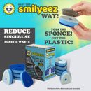 Smilyeez No-Plastic Blue Non-Scratch Sponge Refill for Scotch-Brite's Dishwand Refill 10 Pack with Adapter 2