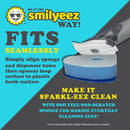 Smilyeez Blue Non-Scratch Dotted Sponge Refill for Scrub Daddy Dish Daddy installing