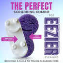 Scrub Moji Dual Scrubbing Sponge Handle With Scrub Moji Sponges