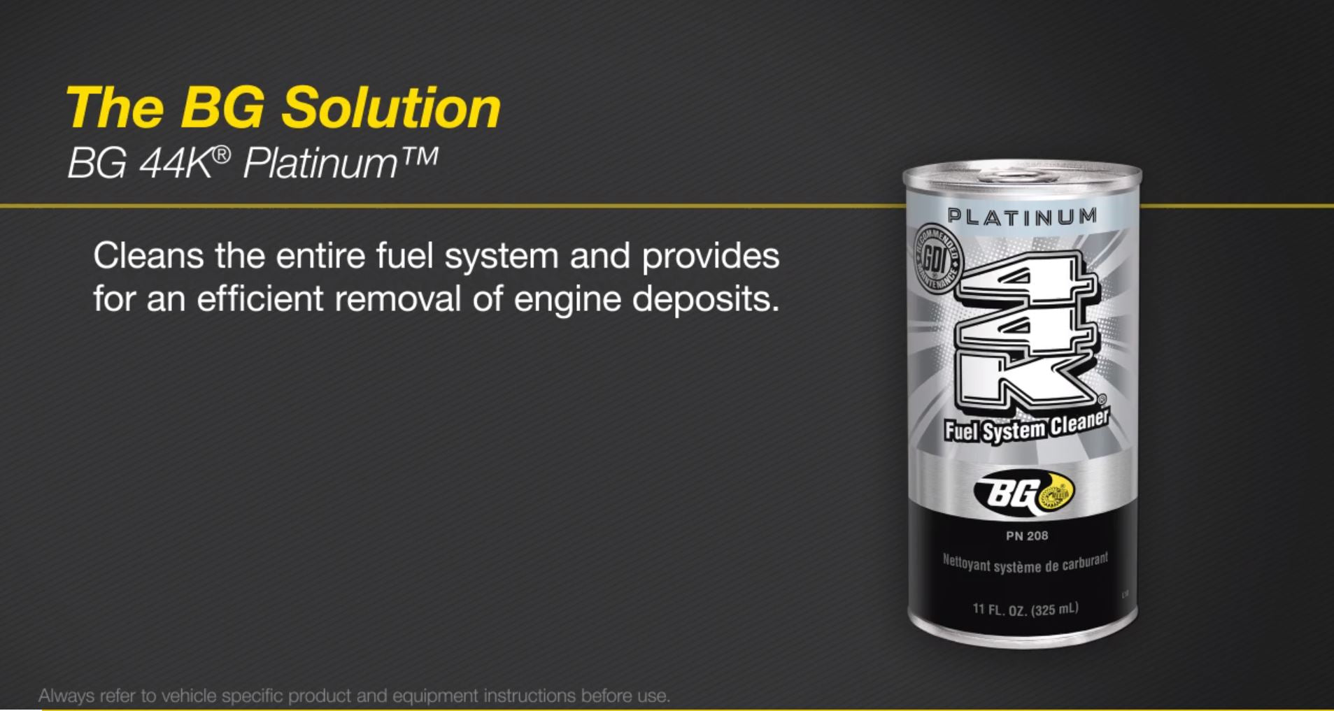 BG Fuel Induction Service Kit 2902 Intake and System Cleaner 44k With Pocket Screwdriver