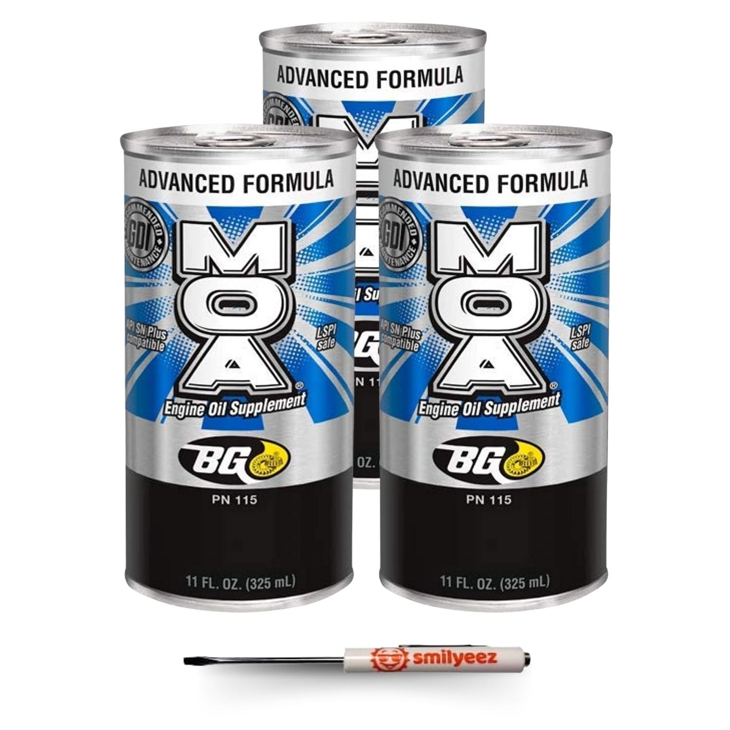 BG Advanced Formula MOA® Engine Oil Supplement PN 115  With a Pocket Screwdriver