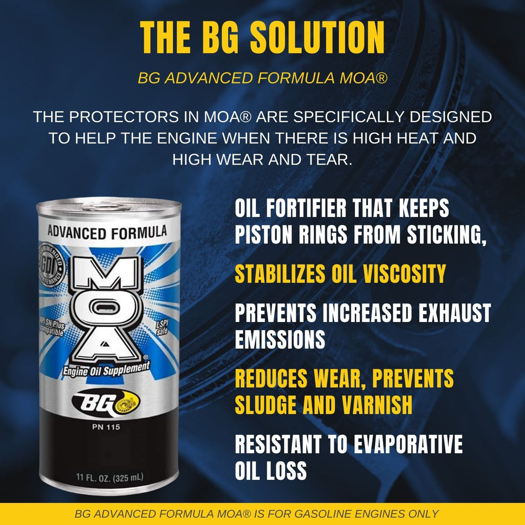 Advanced Formula Engine Oil BG Advanced Formula MOA® Engine Oil Supplement PN 115 With a Pocket Sc