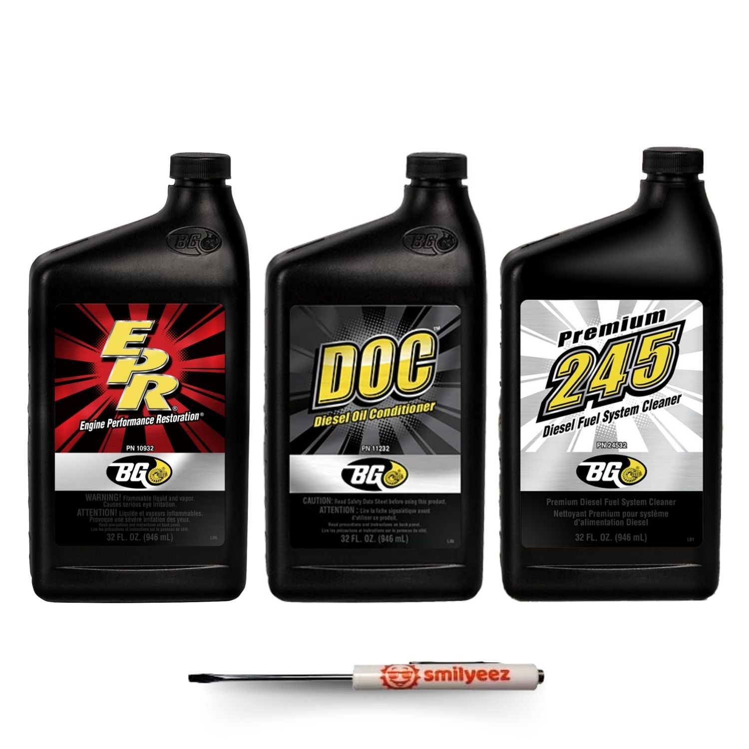 BG Diesel Performance Kit EPR 10932, DOC 11232, 245 Diesel Fuel System Cleaner 24532