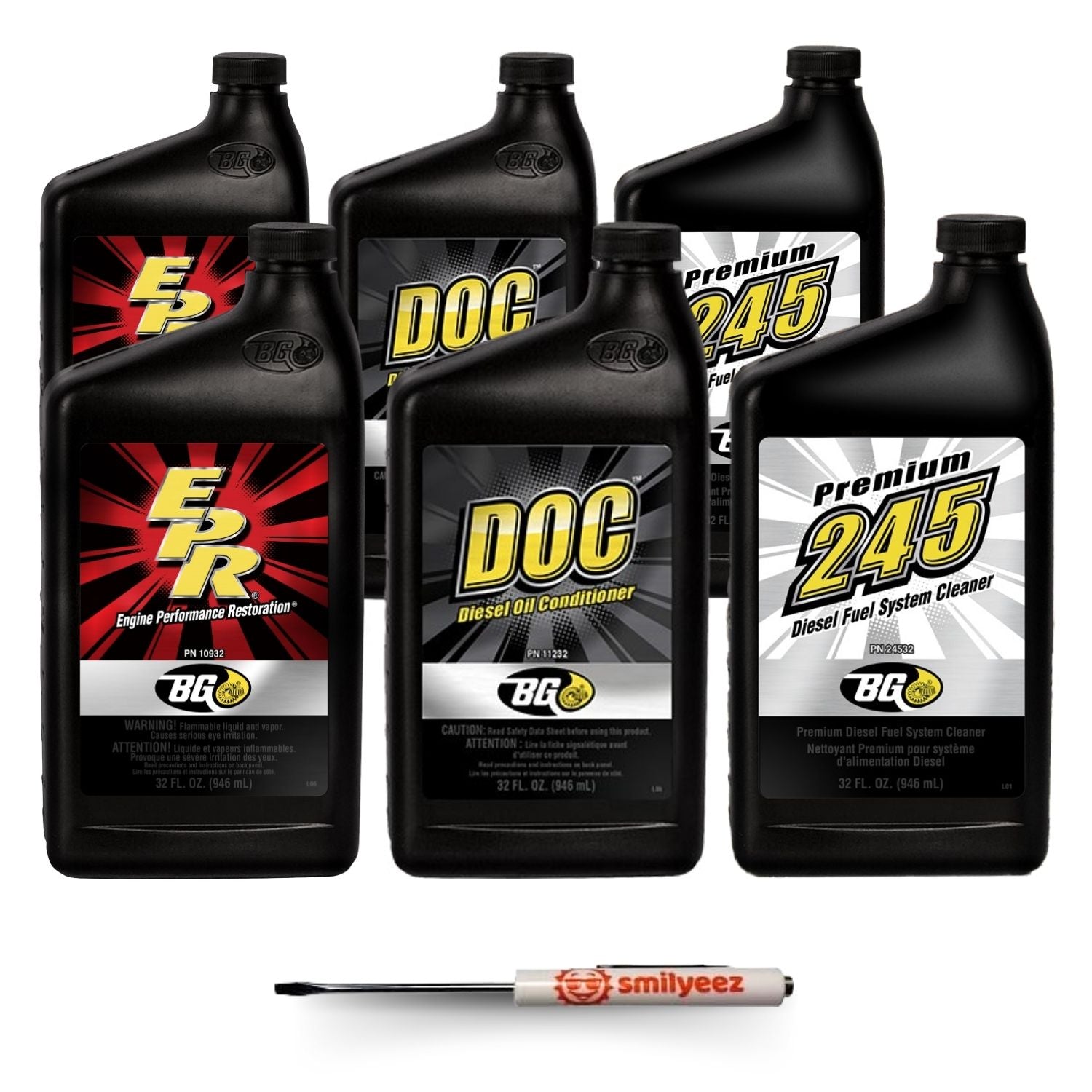 BG Diesel Performance Kit EPR 10932, DOC 11232, 245 Diesel Fuel System Cleaner 24532 2x