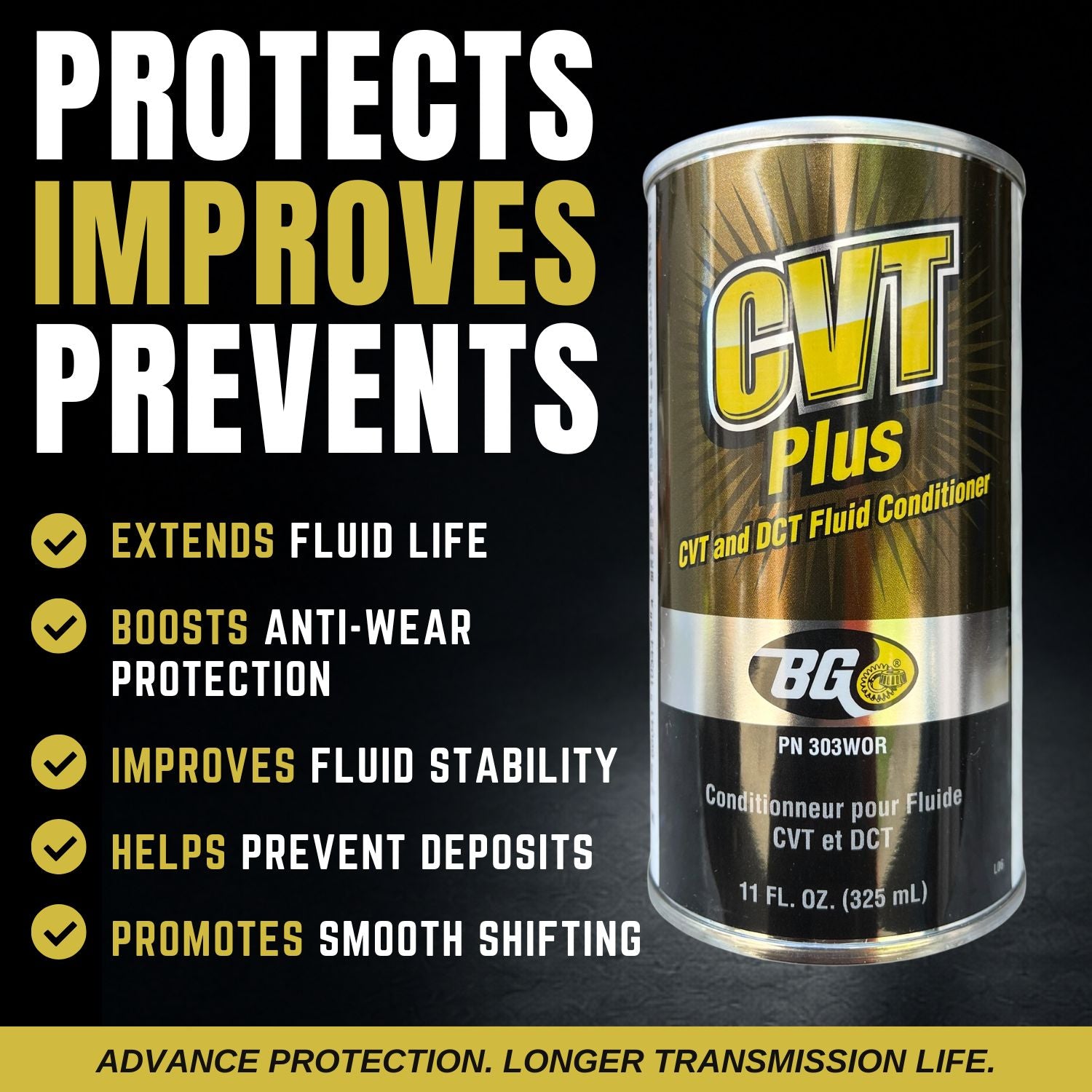 BG CVT Plus CVT and DCT Fluid Conditioner PN 303