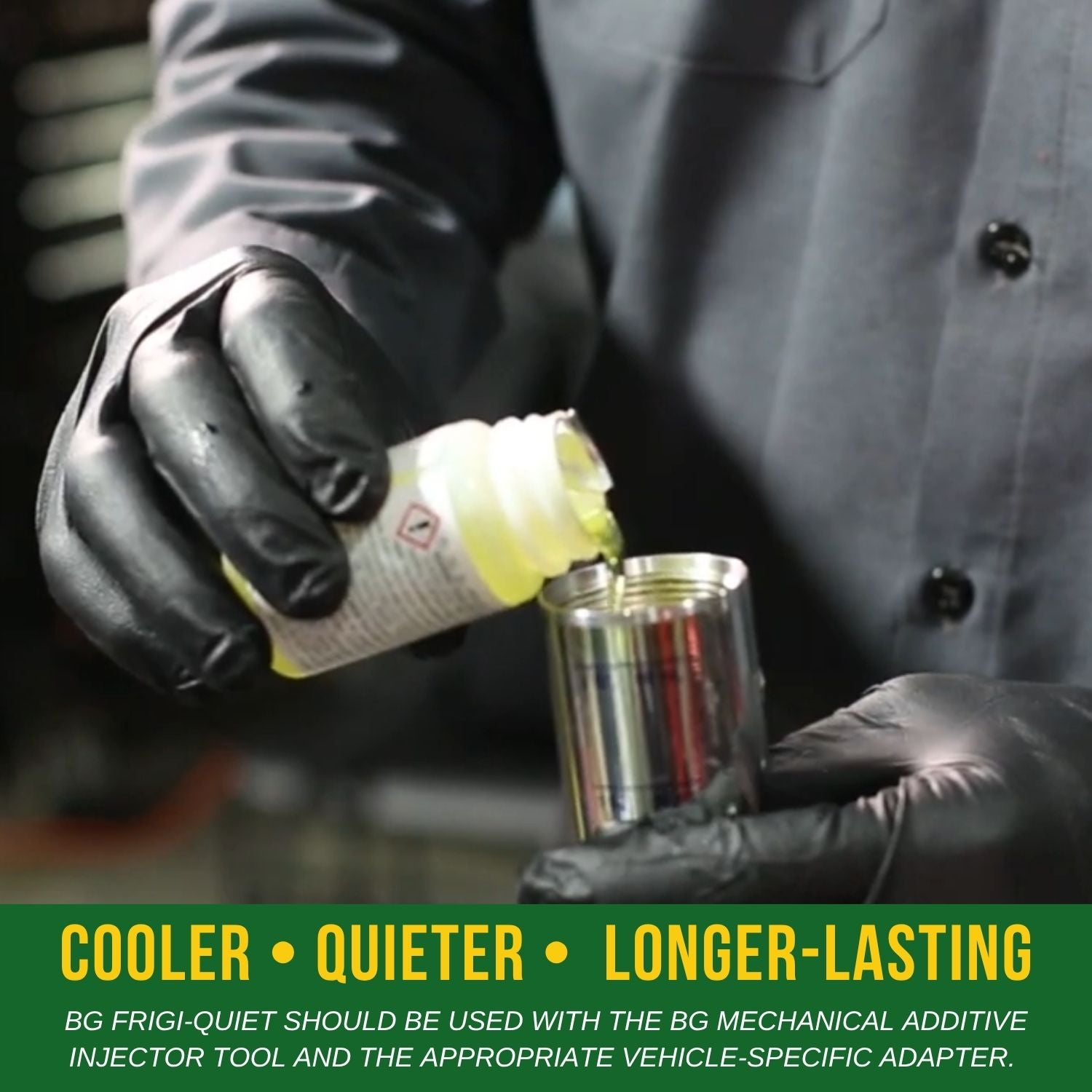 BG Frigi-Quiet for R-1234yf PN 702 2 Ounce Bottle With Pocket Screwdriver