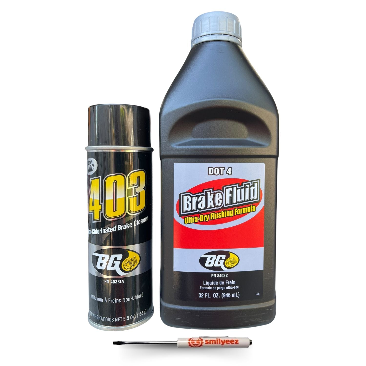 BG Brake Fluid Brake Cleaner Kit PN K8830CC
