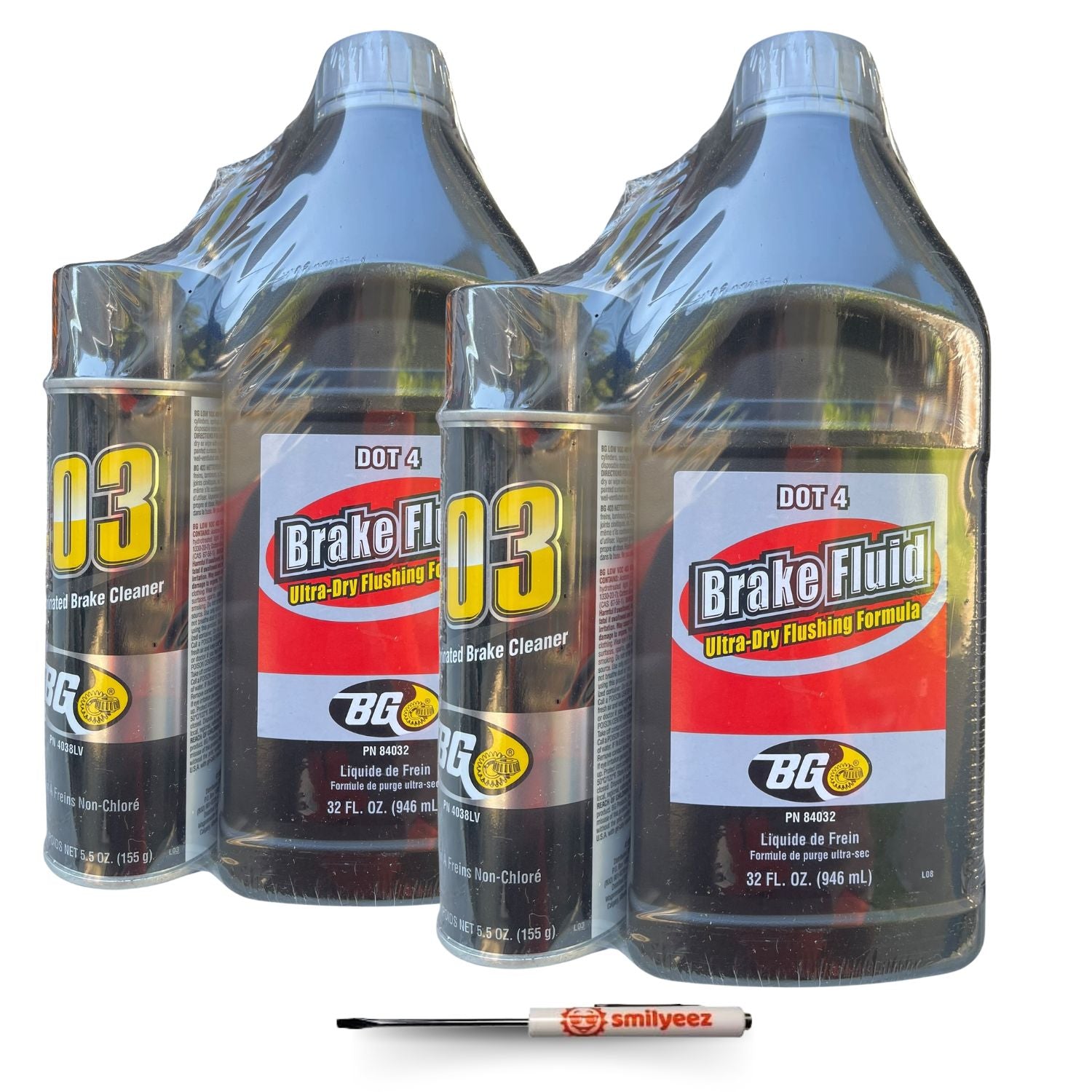 BG Brake Fluid Brake Cleaner Kit PN K8830CC