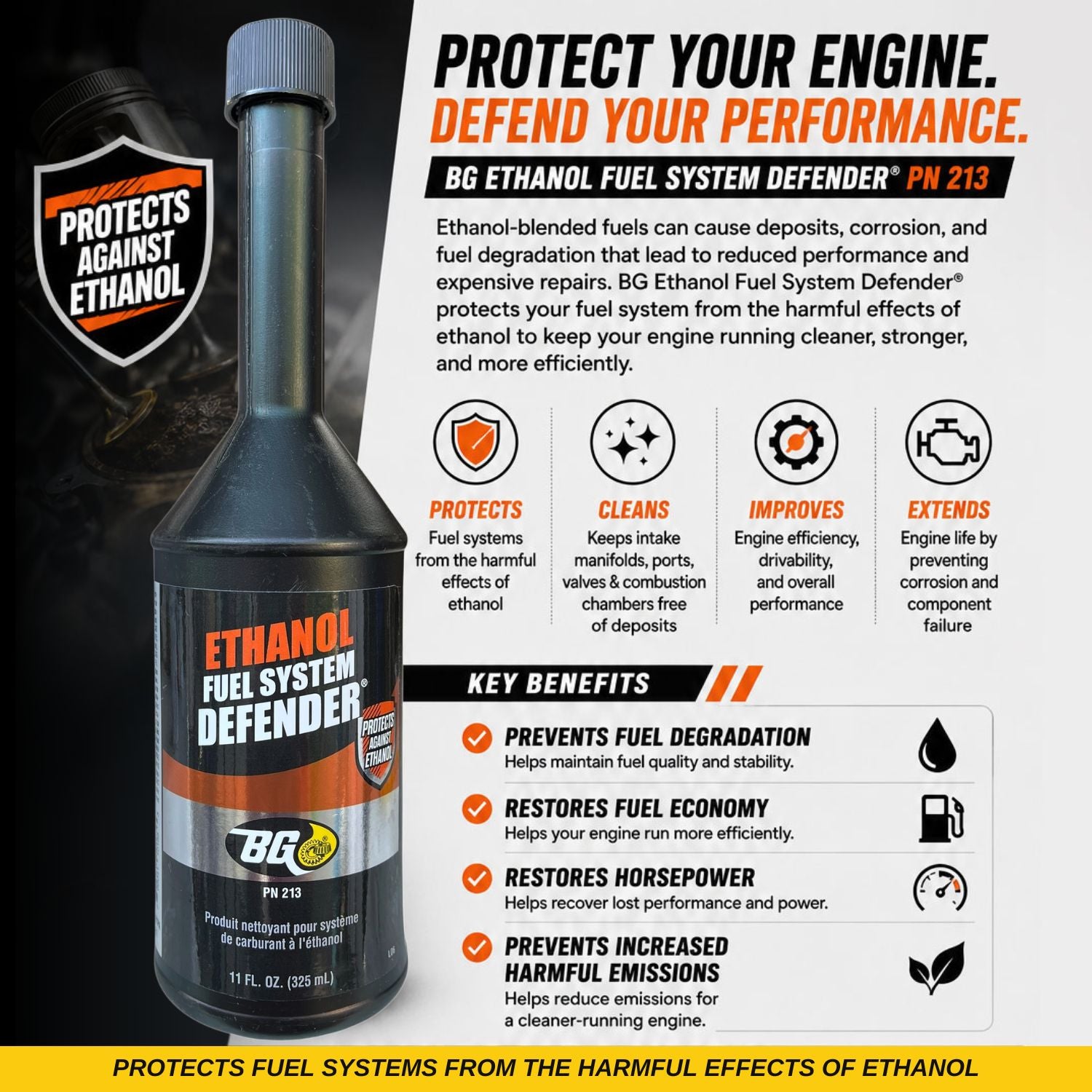 BG Ethanol Fuel System Defender® PN 213 with Pocket Screwdriver