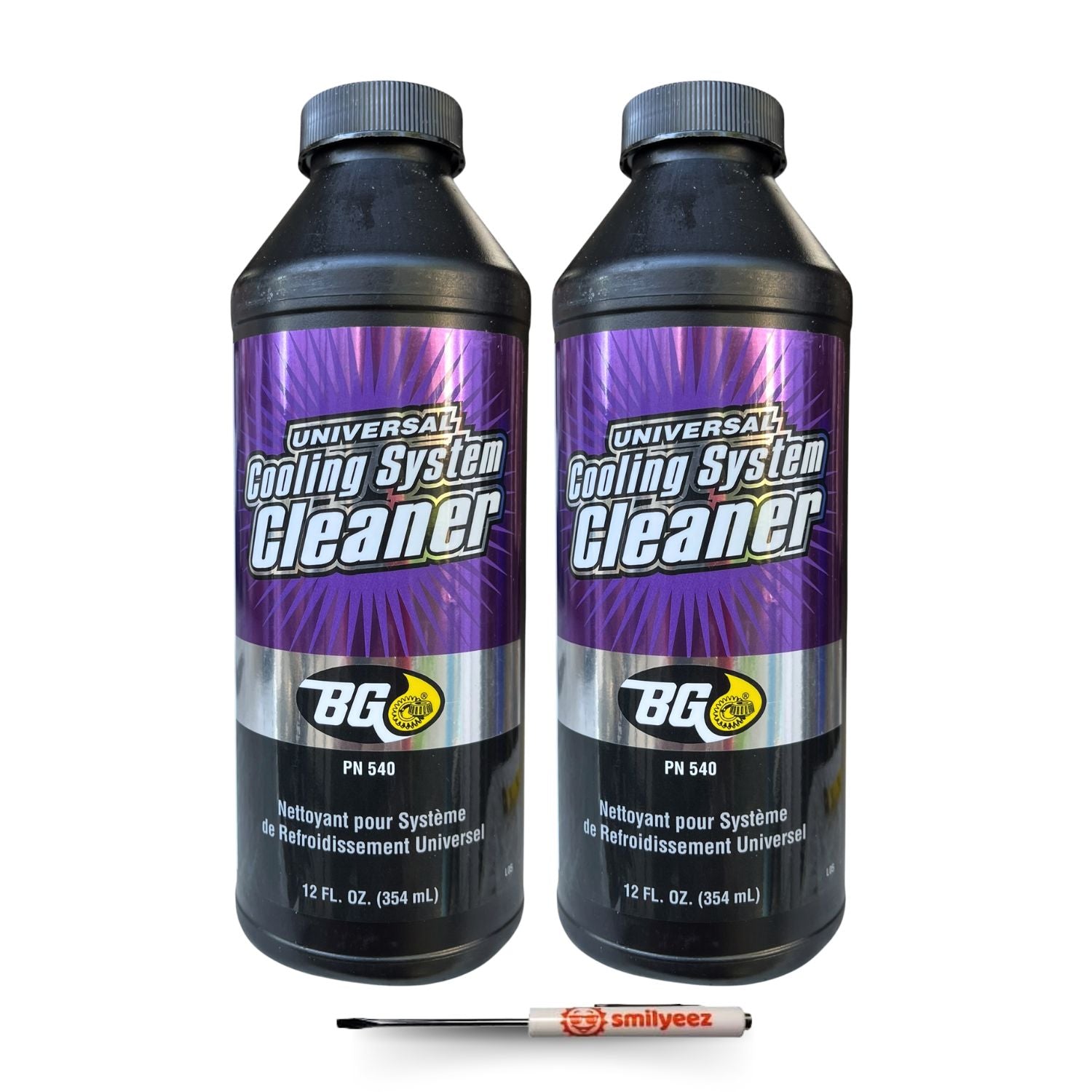 BG Universal Cooling System Cleaner PN 540, 12 oz. with Pocket Screwdriver