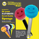 The Original Smiling Sponge Handle Soap Dispensing Handle for Scrub Daddy Sponge Second Generation With Sponges