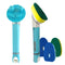 Smilyeez Dishwand Cleaning Kit with (1) Smiling Dishwand, (1) Smilyeez Dishwand, (4) Variety of Sponges and (1) Reusable Clip