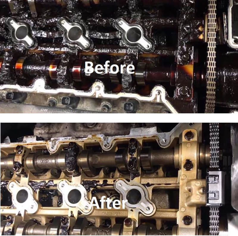 BG Dynamic Engine Cleaner PN 103 Before and After