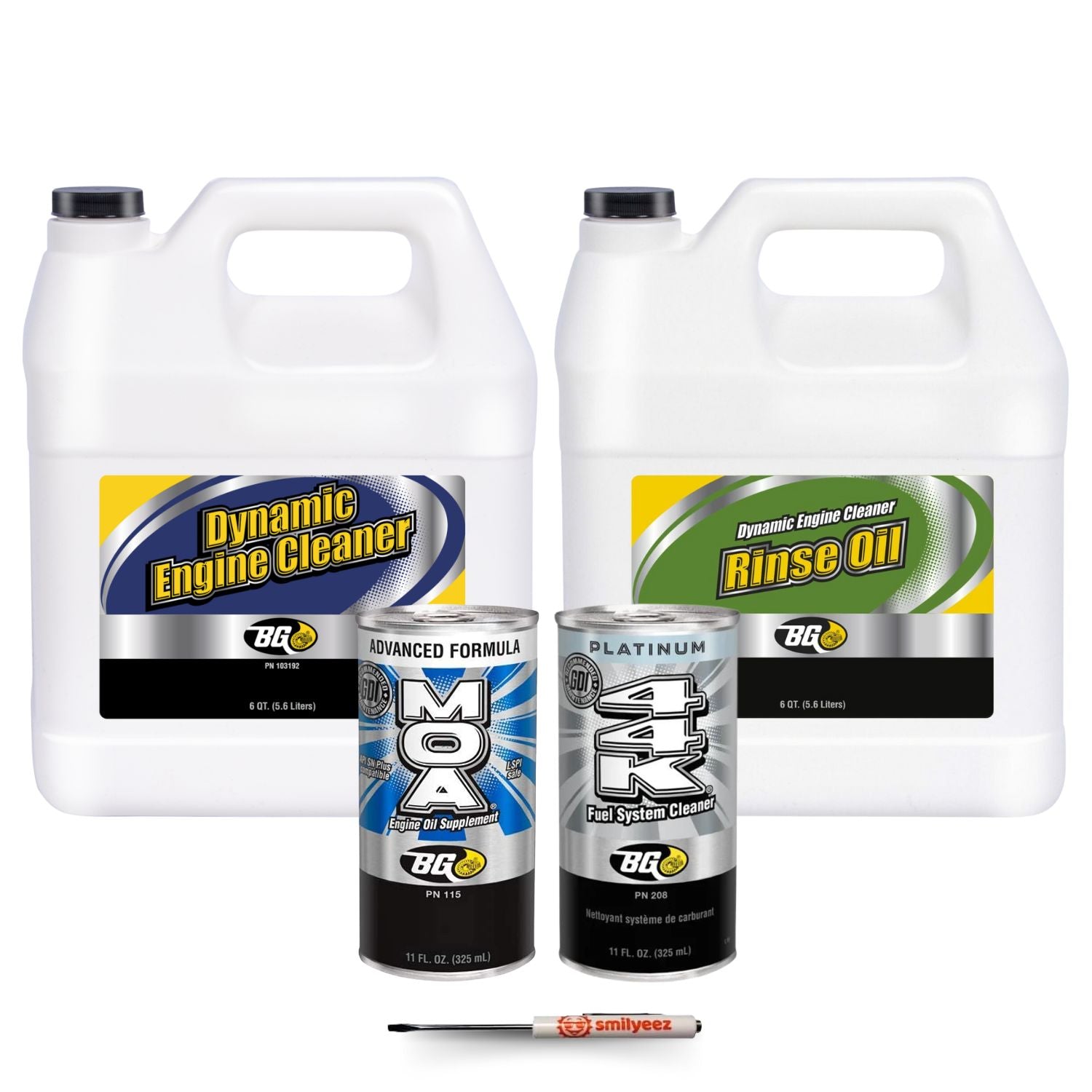 BG Dynamic Engine Restoration Service Kit with Dual-Action Cleaning System PN 103192, PE04-N1GA, 115, and 208) With a Pocket Screwdriver