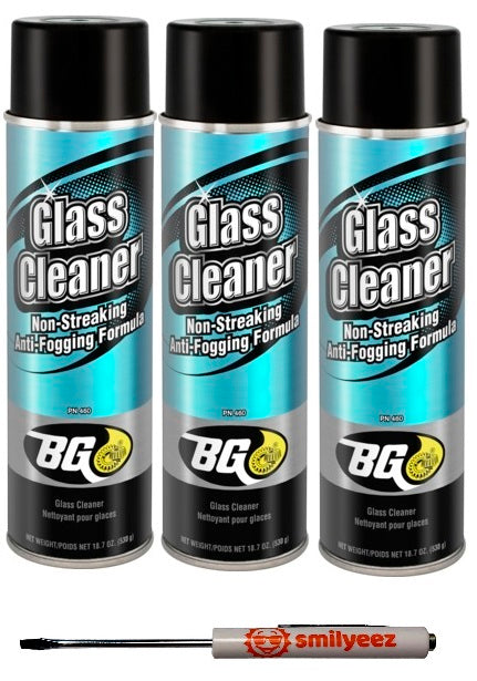 BG Glass Cleaner PN 460 18.7 oz Can With Pocket Screwdriver