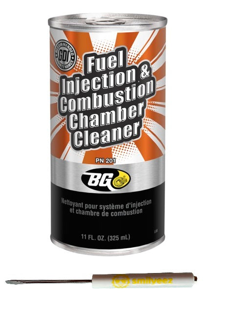 BG Fuel Injection & Combustion Chamber Cleaner PN 201 With Smilyeez Pocket Screwdriver