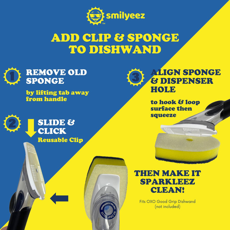 Sponge Refill for OXO Good Grip Dishwand 6 Pack