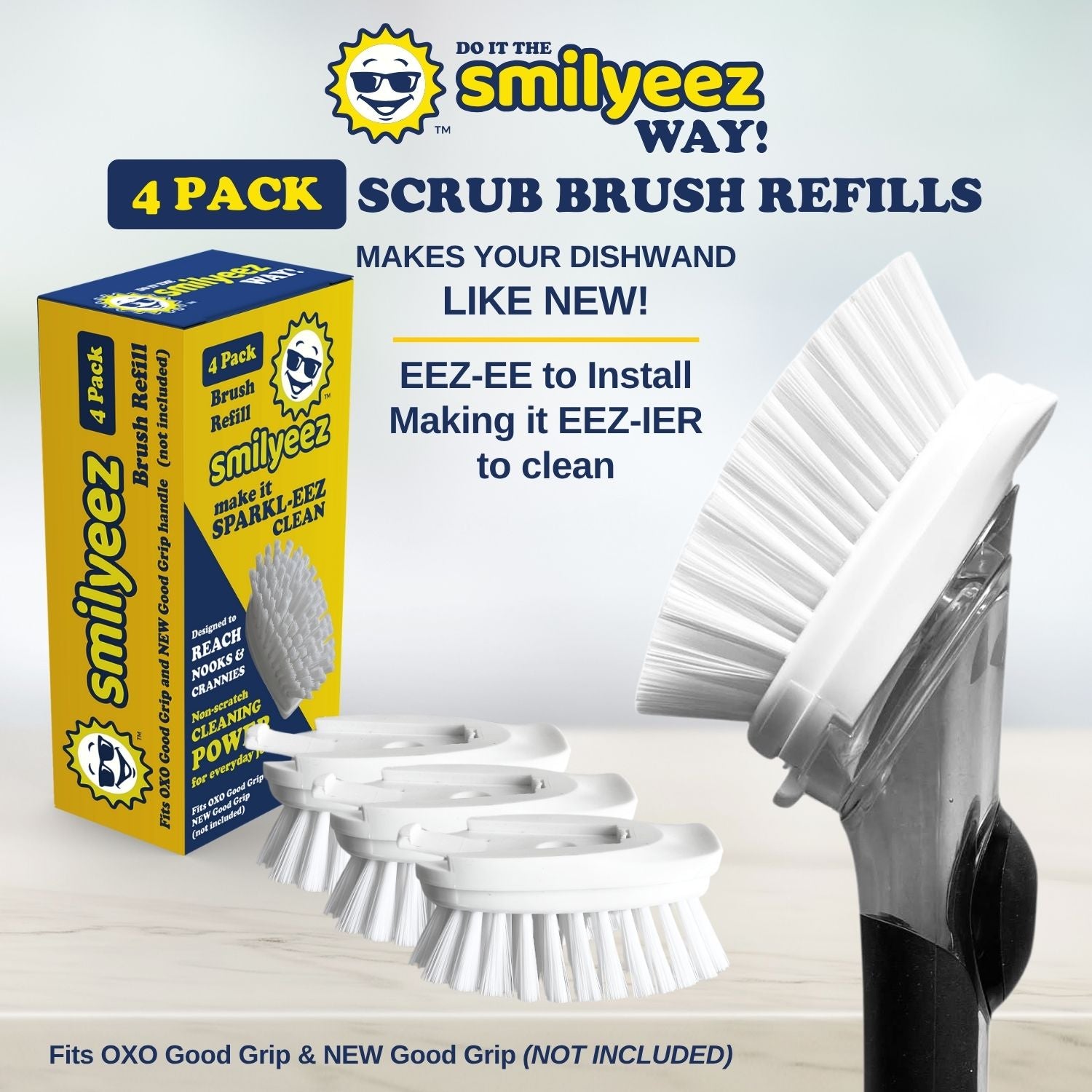 Dish Scrub Brush Refill for OXO Good Grip