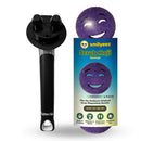 The Original Smiling Sponge Handle With 3 Purple Scrub Moji Sponges - Combo