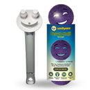 The Original Smiling Sponge Handle With 3 Purple Scrub Moji Sponges - Combo