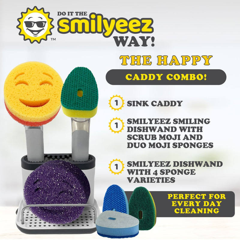 Smilyeez Dishwand Caddy Combo White/Grey